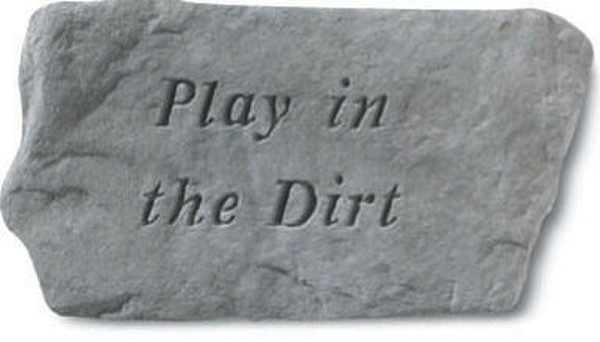 Stepping Stone Garden memorial with poem - Play in the Dirt